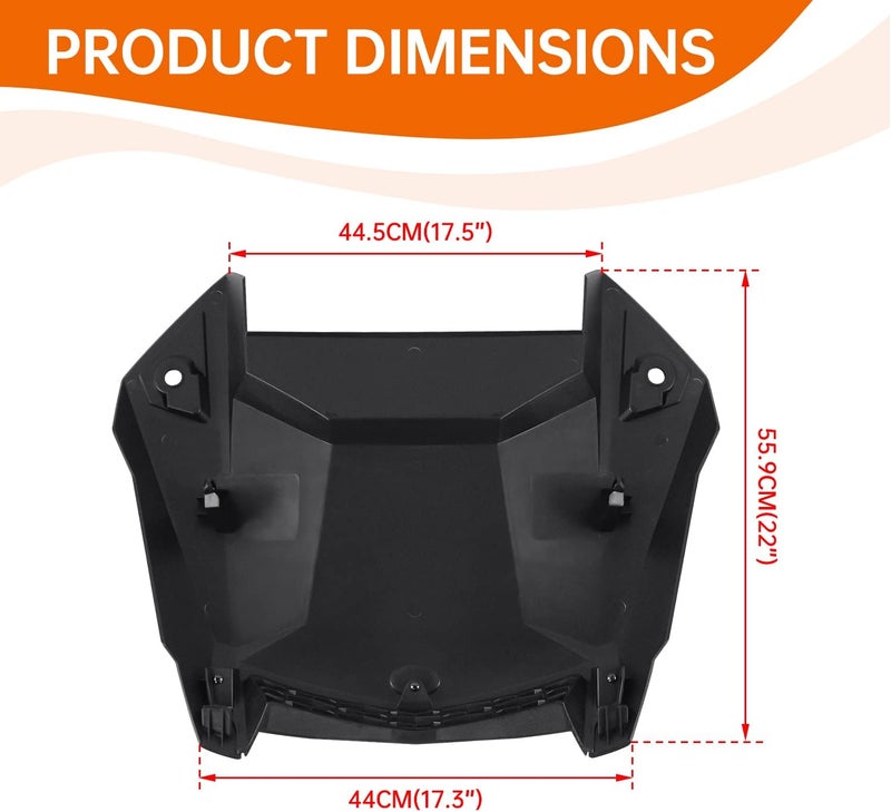CUSAUTV Turbo Hood Scoop Compatible with Polaris RZR XP 1000 / XP 4 1000 /Turbo S/Turbo 4 S 2019-2023 Accessories Air Intake Kit - Image 3
